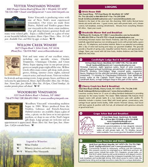 Chautauqua-Lake Erie Wine Trail map by Lisa Gensheimer - Issuu