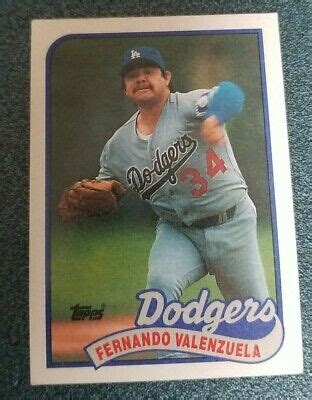 1989 Topps Baseball Card #150 Fernando Valenzuela - LOS ANGELES DODGERS | eBay