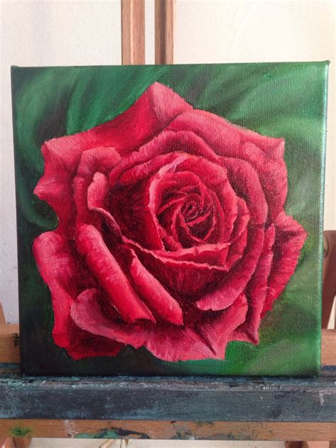 Realistic Rose Painting at PaintingValley.com | Explore collection of ...