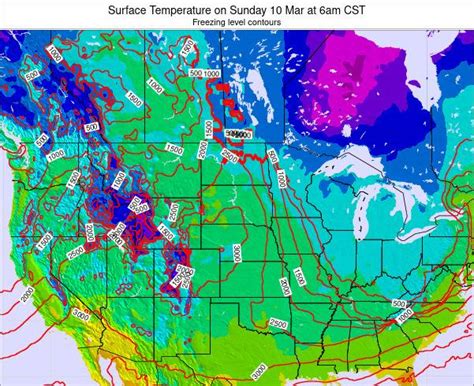 South-Dakota Surface Temperature on Monday 24 May at 1am CDT