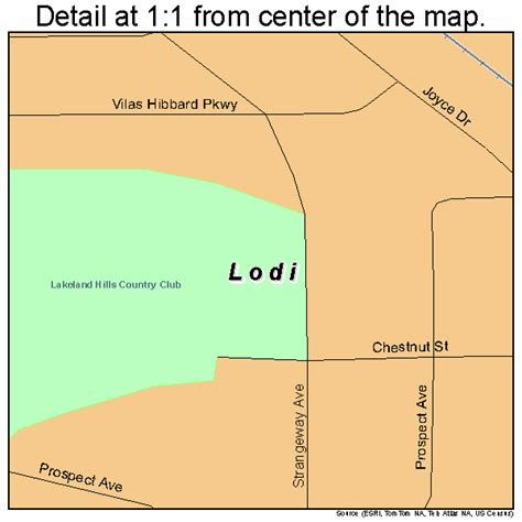 Lodi Wisconsin Street Map 5545350