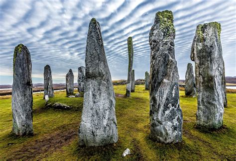 The Callanish Stones on the Isle of Lewis are estimated to be 3,000 ...