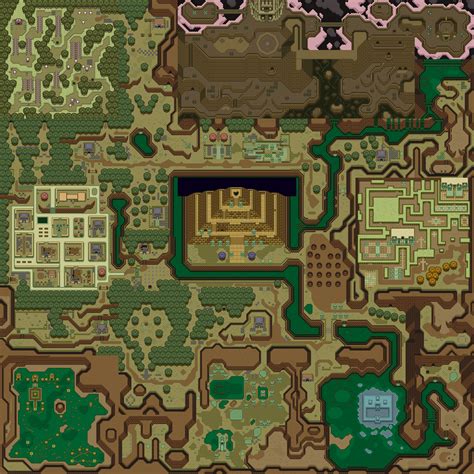 File:Legend of Zelda, The - Link to the Past, A - SNES - Map - Dark ...