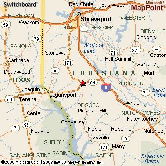 Mansfield, Louisiana Area Map & More