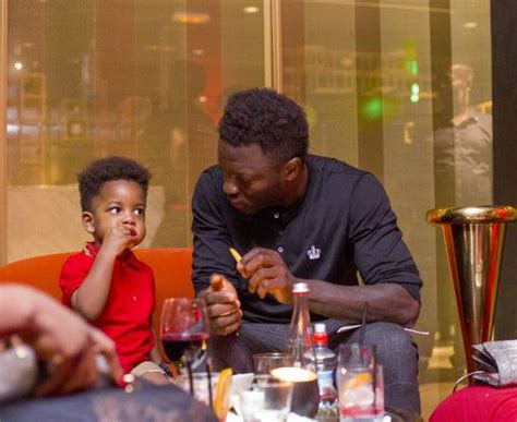 Photos: Sulley Muntari gives us new daddy goals for 2017