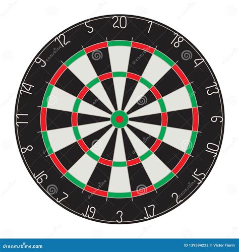 Target for Darts. stock vector. Illustration of equipment - 139594222