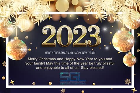 MERRY CHRISTMAS & HAPPY NEW YEAR - Sina Golden Line General Trading LLC