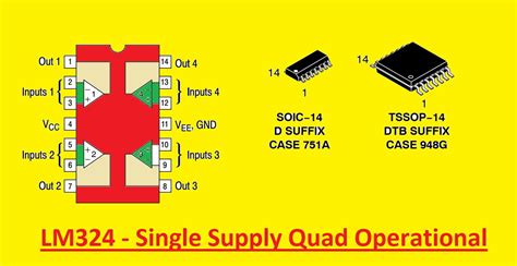 LM324 IC Pinout, Specifications, Equivalent, Example, 46% OFF