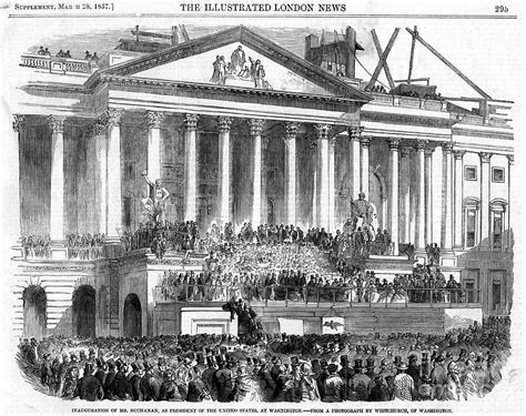 The Inauguration Of James Buchanan by Print Collector