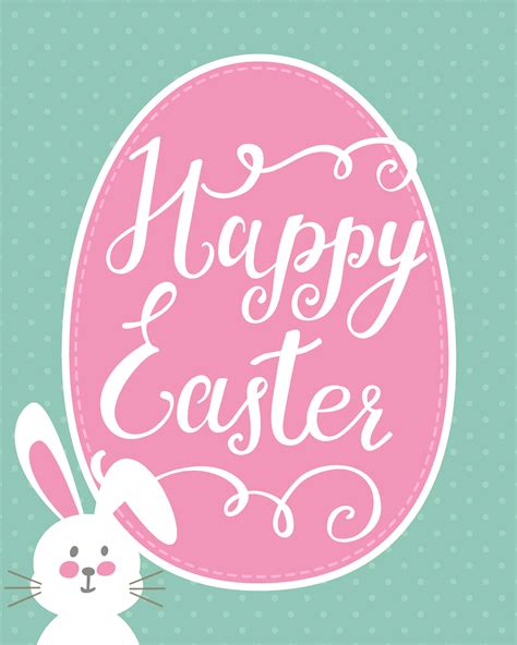 Happy Easter Bunny Printable + Easter Printable BLOG HOP - How to Nest ...