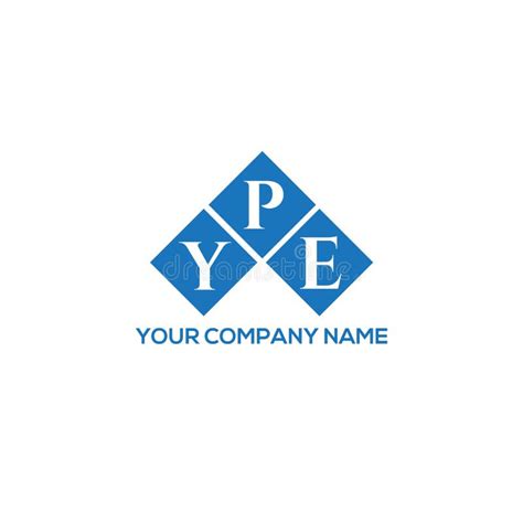 YPE Letter Logo Design on White Background. YPE Creative Initials Letter Logo Concept Stock ...