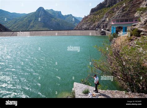 Dam, Komani lake, river Drin, Albania Stock Photo - Alamy