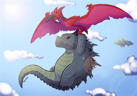 Godzilla and Rodan by SonicKnight007 on DeviantArt in 2021 | Godzilla, Godzilla funny, Godzilla ...