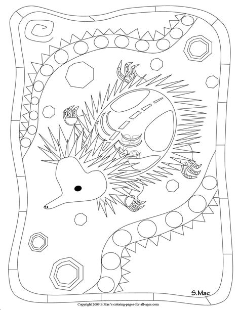 Echidna Coloring Page At GetColorings.com | Free Printable Colorings ...