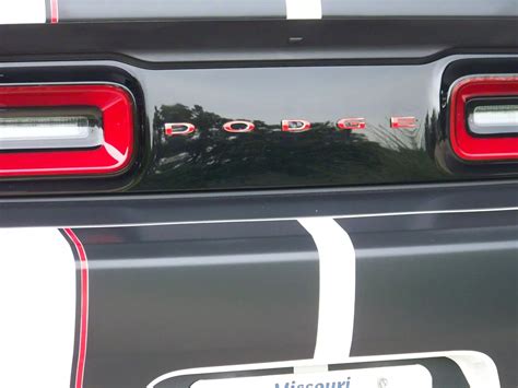 Challenger DODGE Trunk Lettering Emblem Overlay Decal; Carbon Fiber (15-23 Challenger) - Free ...