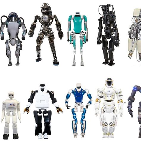 Most recently developed bipedal humanoid robots with a full humanoid ...