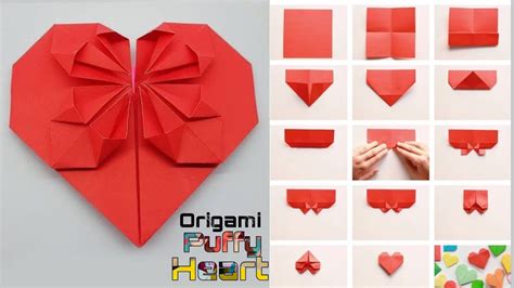 Origami Heart / Easy paper Heart (Folding Instructions) - YouTube | Easy origami heart, Origami ...