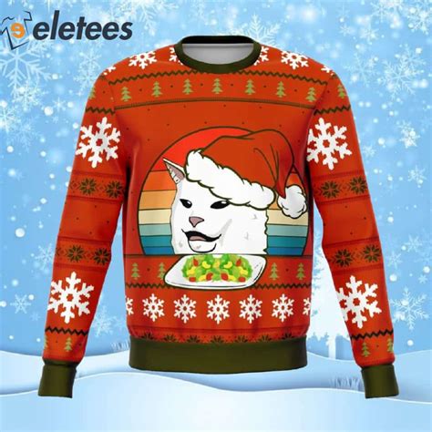 Funny Cat Meme Ugly Christmas Sweater