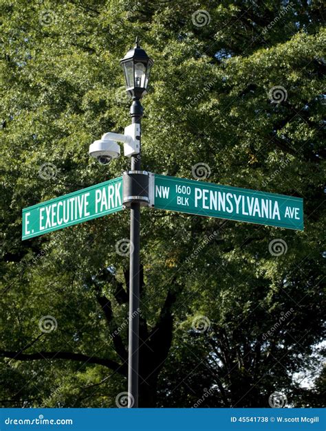 1600 Pennsylvania Avenue. stock photo. Image of street - 45541738