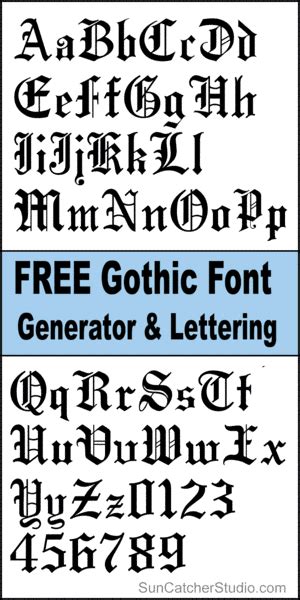 Old English Font (Gothic Font) Generator & Letters – DIY Projects ...