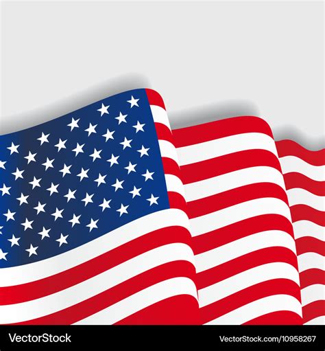 Waving American Flag Vector Free Download