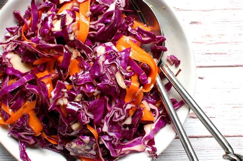 Crunchy Red Cabbage Slaw (No Mayo) Recipe | Unpeeled Journal