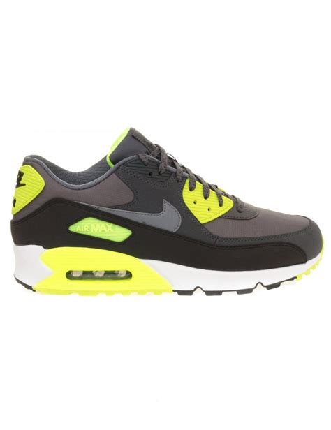 Nike Air Max 90 Essential - Dark Grey/Cool Grey/Volt - Footwear from Fat Buddha Store UK