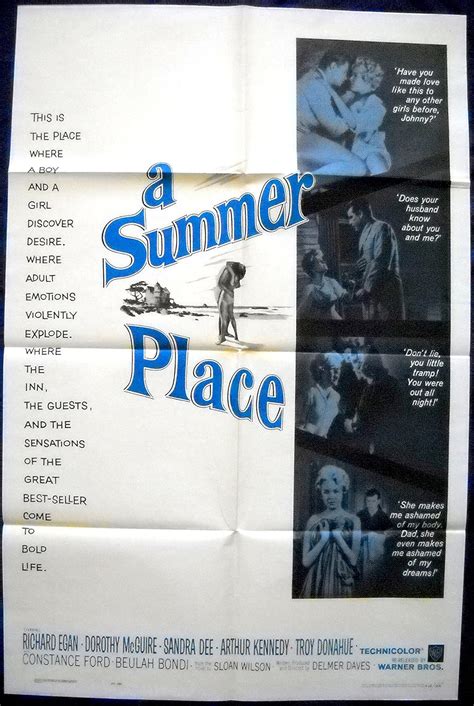 Amazon.com: A SUMMER PLACE MOVIE POSTER-Troy Donahue/Sandra Dee 1sht : Home & Kitchen