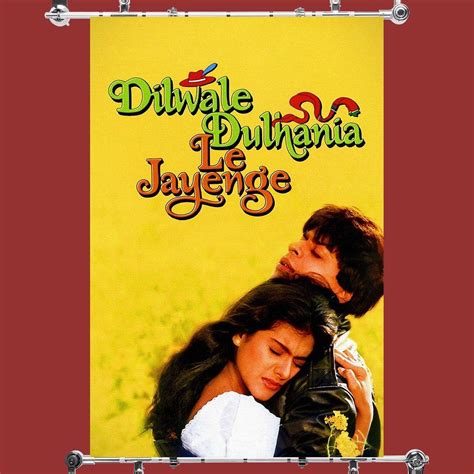 Dilwale Dulhania Le Jayenge Hindi Bollywood Indian Old Film Movie Poster | Hindi movie film ...