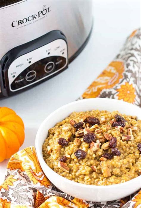 Crock Pot Pumpkin Oatmeal | The Blond Cook