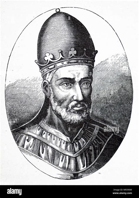 Portrait of Pope Honorius III (1150-1227) Pope from 1216 to 1227. Dated 13th century Stock Photo ...