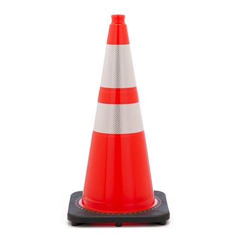 17721-128-7 28" 7lb Plain Orange Traffic Cone W/Reflective - Walmart.com