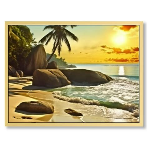 Motivational Self Office Inspirational Beach Sunset Canvas Prints for Walls Decoration - Walmart.com