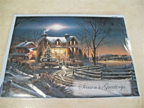 Set of 6 Terry Redlin Deluxe Christmas Cards True Meaning of Christmas | eBay