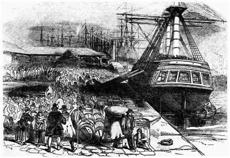 Posterazzi: New York Immigrants 1854 Nimmigrants Arriving In New York City Wood Engraving ...