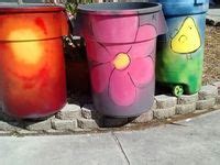 160 Creative Trash Cans ideas | trash cans, painted trash cans, trash