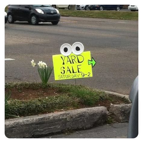 Creative Yard Sale Signs