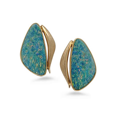 Dazzling Australian Opal Earrings | Lucine Dirtadian & Ursula Rodgers