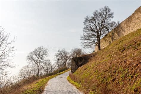 Medieval Castle Ruins in Heppenheim Town Stock Image - Image of ...