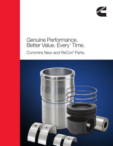 Genuine Cummins Parts Brochure - Cummins Inc. - PDF Catalogs ...