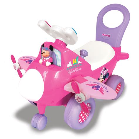Kiddieland Disney Minnie Lights N' Sounds 4-in-1 Activity Ride-On Toys ...