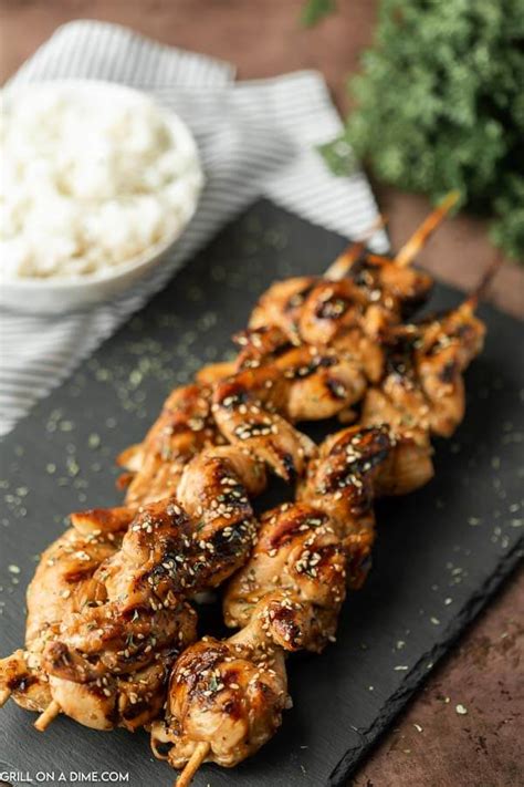 Teriyaki Chicken on a Stick Recipe - grillonadime.com