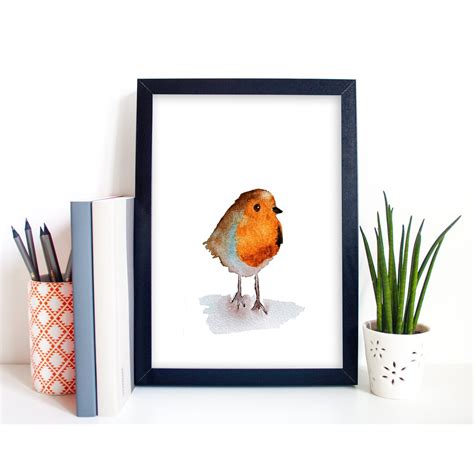 Robin Watercolour Print Watercolour Art - Etsy