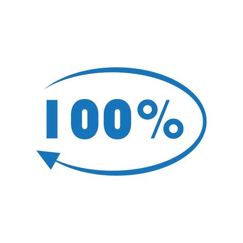 100 percent icon vector illustration design template 3698433 Vector Art ...