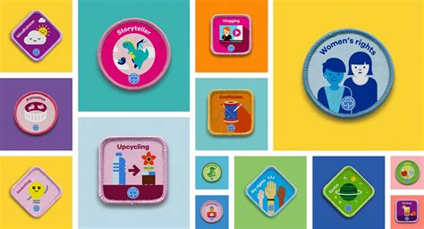 Girlguiding badges for how girls live now by Red Stone | Creativebrief