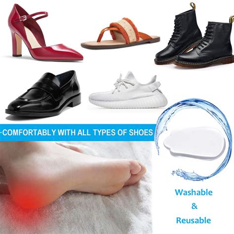 Medial & Lateral Heel Wedge Silicone Insoles, Supination & Pronation Corrective Heel Insoles ...