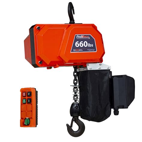 Mini Electric Chain Hoist 660 Lbs 10 ft 110V Wireless remote control - Prowinch Colombia SAS