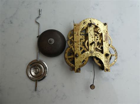 Ansonia Clock Movement, w/Pendulum and Bell, repair -- Antique Price Guide Details Page