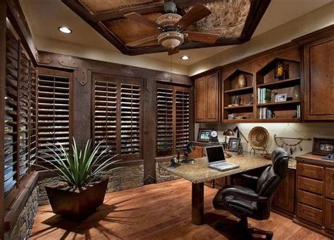 Awesome Home Offices Let You Ditch the Commute (23 Photos) - Suburban Men | Rustic home offices ...