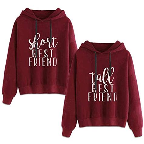 Best Friends Hoodies for 2 Girls BFF Jumper Matching Sweaters for ...